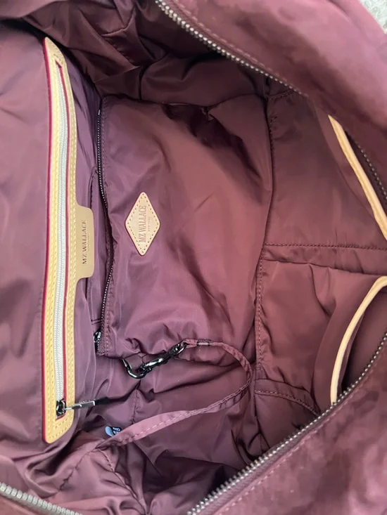 MZ Wallace Nubuck Astor Satchel Satchel Bag with Extra Strap and Pouch - Picture 12 of 17